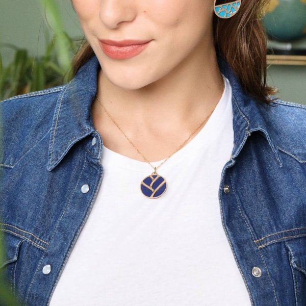 Les Georgettes - Halsband 25 Girafe Rund Guld