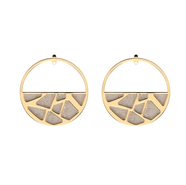 Les Georgettes - Örhängen Ring 43 Girafe Guld