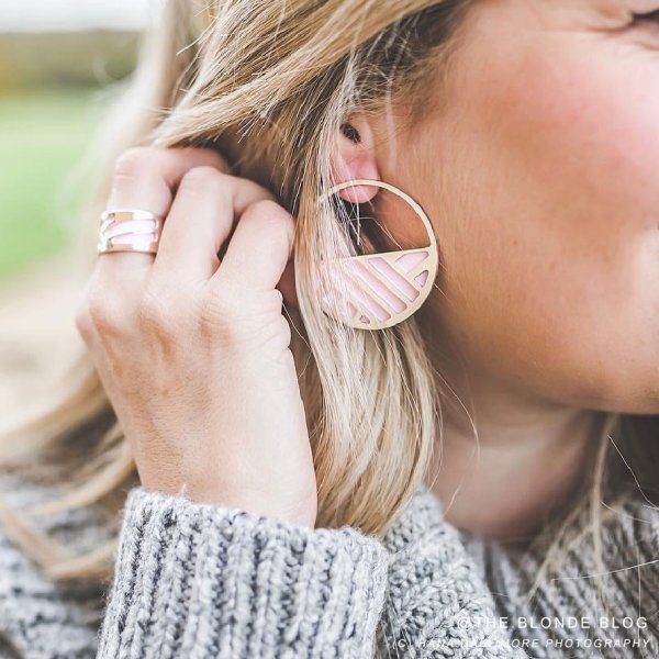 Les Georgettes - Örhängen Ring 43 Ibiza Guld