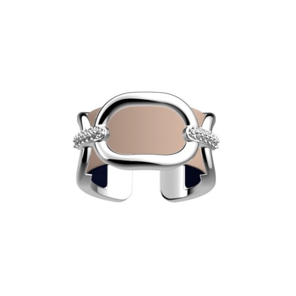 Les Georgettes - Ring 1,2 Chaine Silver CZ