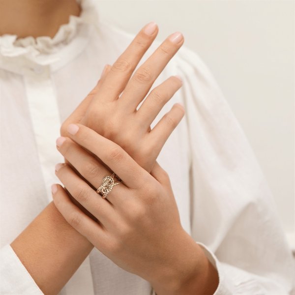 Les Georgettes - Ring 1,2 Cordage Silver