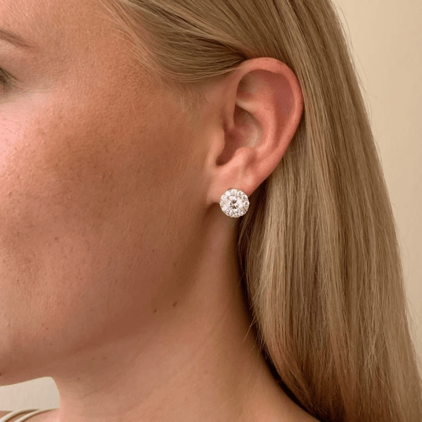 Snö of Sweden Örhängen Lex Stone Silver