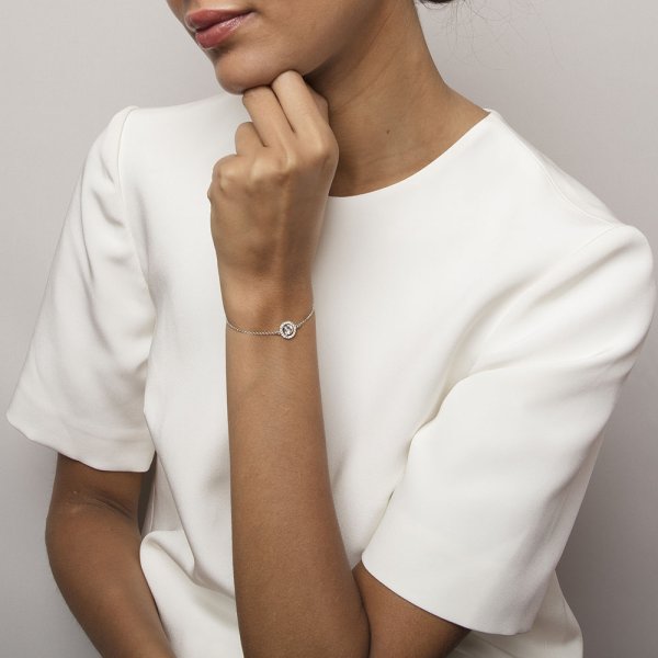 Lily and Rose - Armband Miranda Silver Crystal