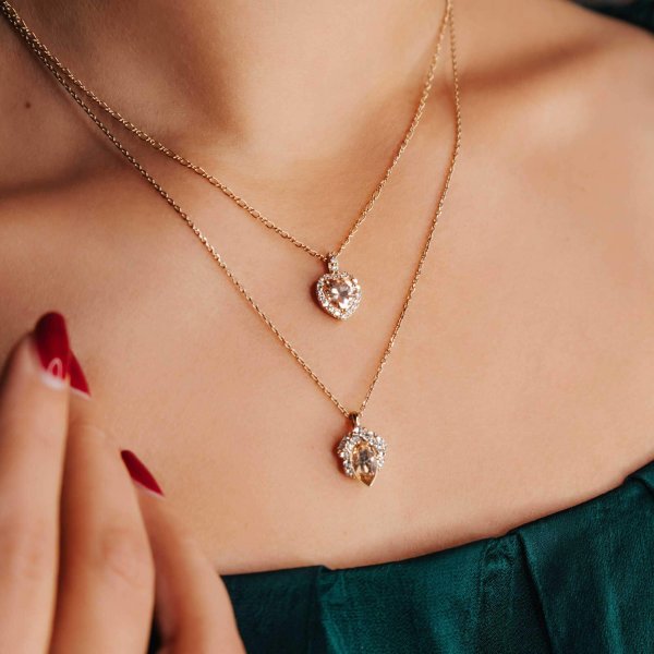 Lily and Rose - Halsband Delphine Light Champagne