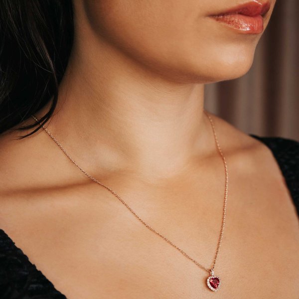 Lily and Rose - Halsband Delphine Pink Ruby