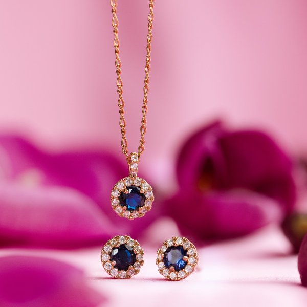 Lily and Rose - Halsband Laurie Guld Sapphire