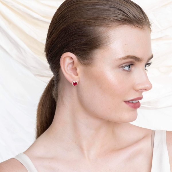 Lily and Rose - Örhängen Delphine Pink Ruby