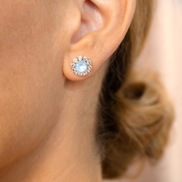 Lily and Rose - Örhängen Miss Sofia Guld Sky Blue