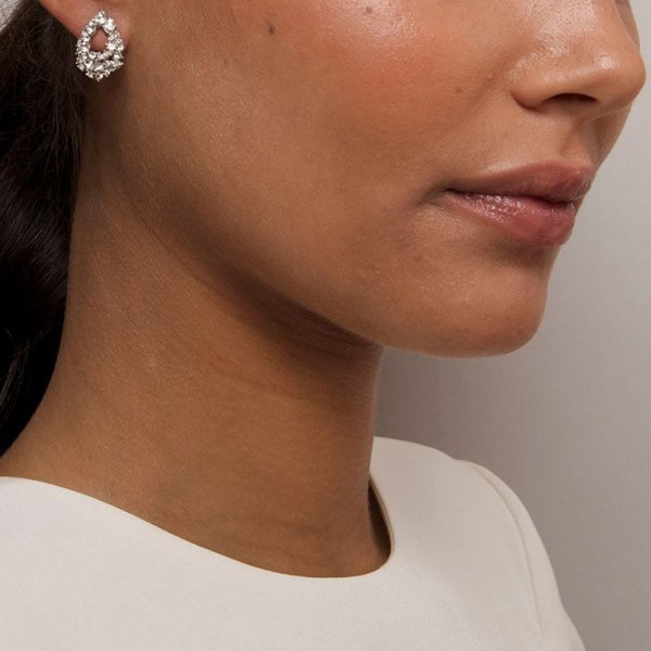 Lily and Rose - Örhängen Petite Alice Silver Crystal