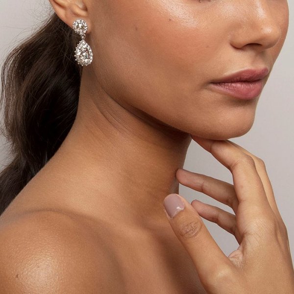 Lily and Rose - Örhängen Sofia Silver Crystal