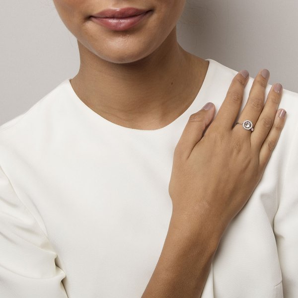 Lily and Rose - Ring Miranda Silver Crystal