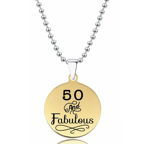Love Words Jewellery - Halsband Fabulous 50 Guld
