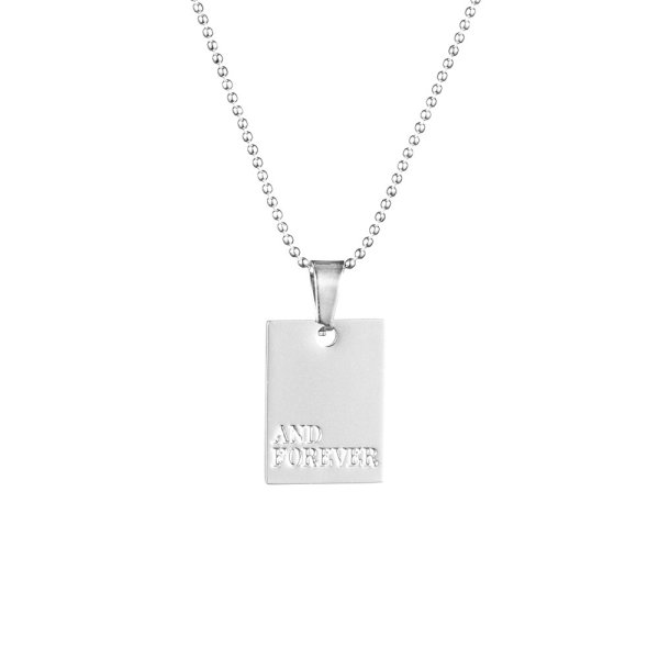 Love Words Jewellery - Halsband Message Forever Stål