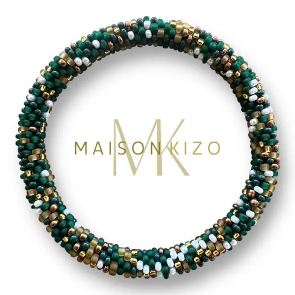 Maison Kizo - Armband Nepal Pattern Emerald Grace