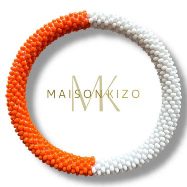 Maison Kizo - Armband Nepal Pattern Fields Orange