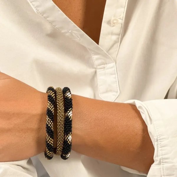 Maison Kizo - Armband Nepal Pattern Noir Bloom