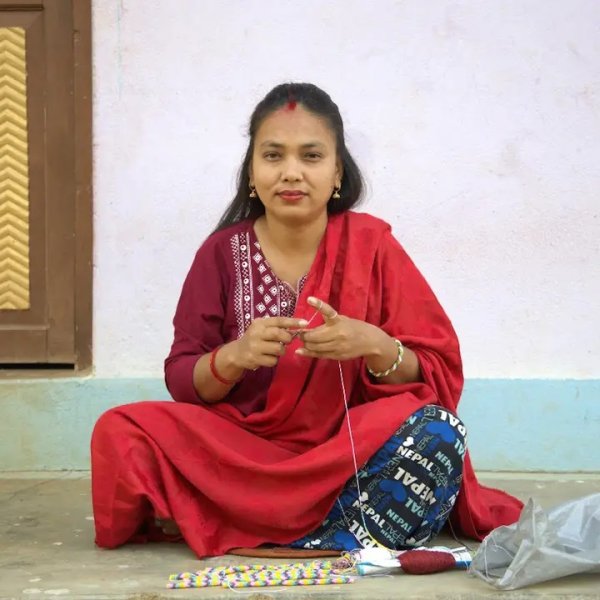 Maison Kizo - Armband Nepal Pattern Original Turkose
