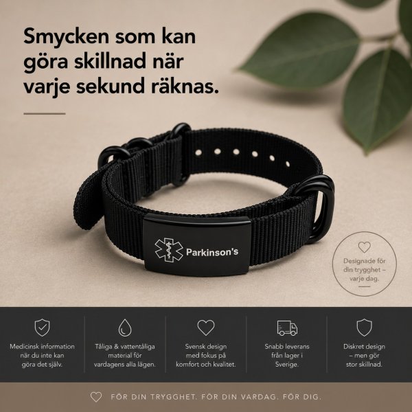 Medicinskt ID-armband - Parkinson´s