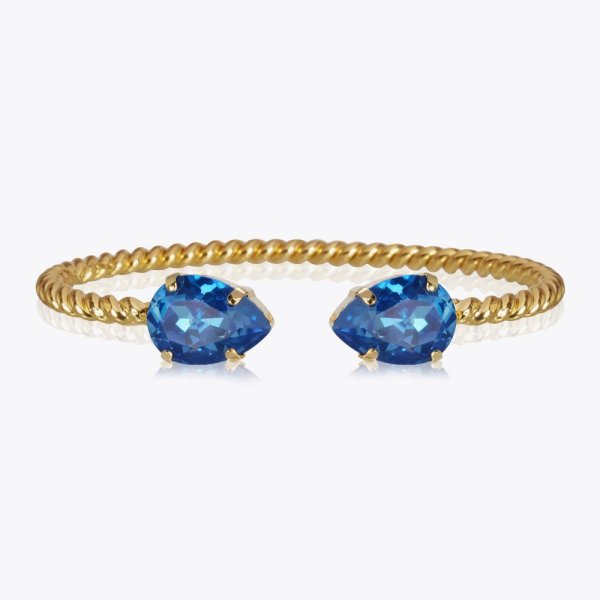 Caroline Svedbom - Armband Mini Drop Guld Royal Blue