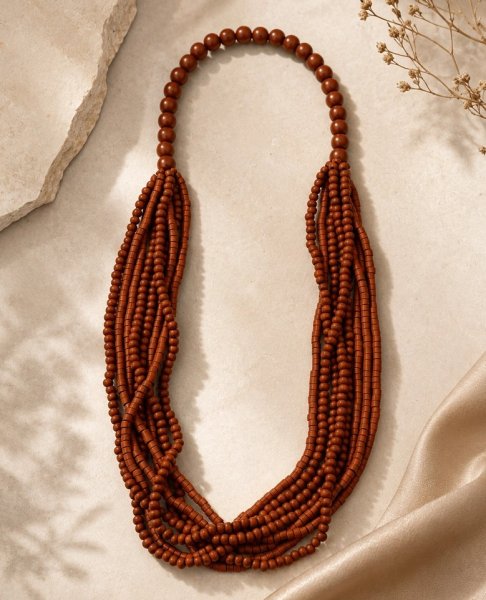 Miss Minna - Halsband Arezzo Brun