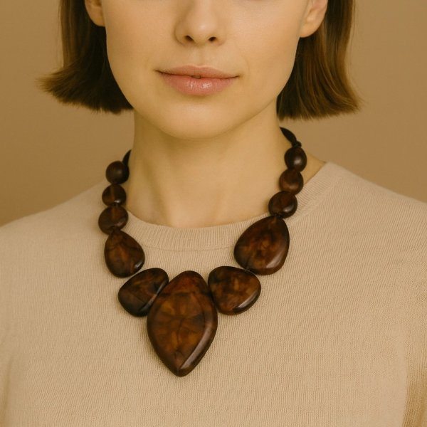 Miss Minna - Halsband Toscana Brun
