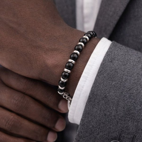 Eron - Armband Anders 0,6 Svart Blank