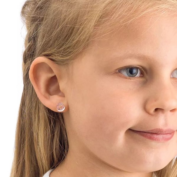 Blomdahl - Örhängen Brilliance Hollow Plastic Rosa