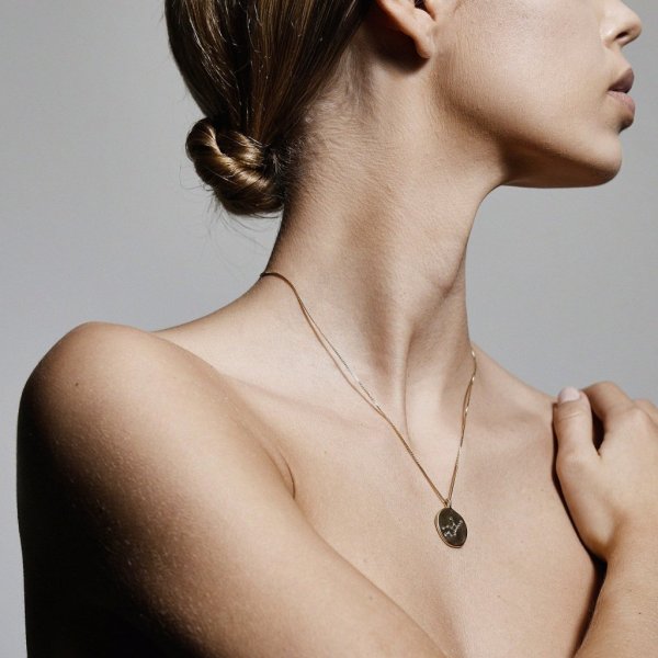 Pilgrim - Halsband Stjärntecken Fiskarna Guld