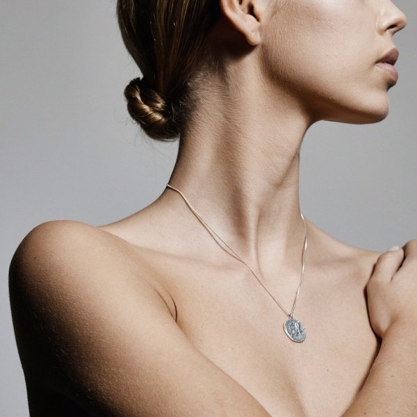 Pilgrim - Halsband Stjärntecken Lejonet Silver