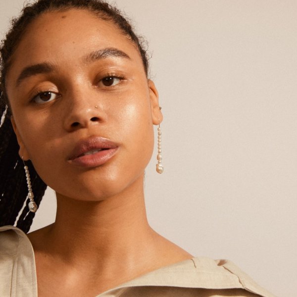 Pilgrim - Örhängen Willpower Vit