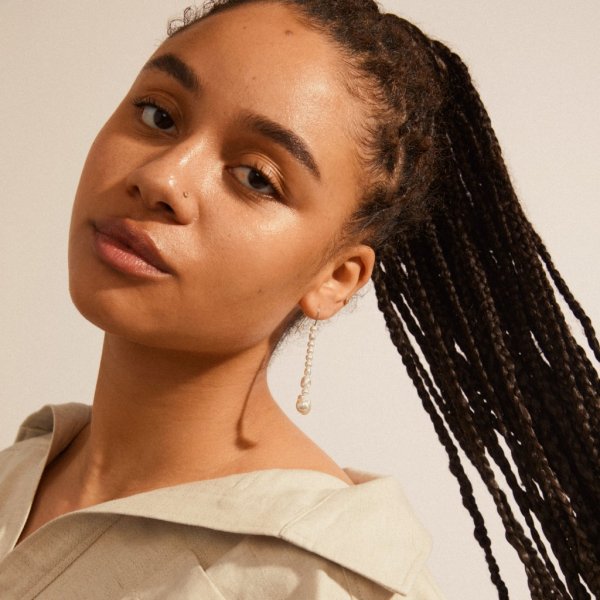 Pilgrim - Örhängen Willpower Vit