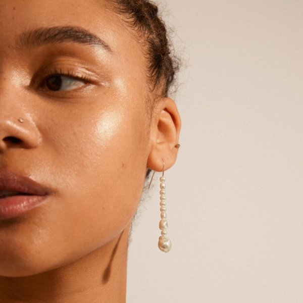 Pilgrim - Örhängen Willpower Vit