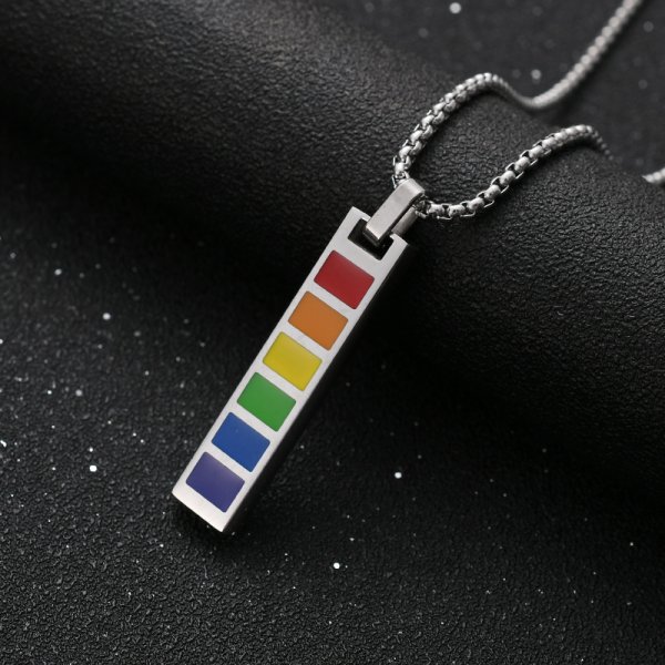 Pride - Halsband Six Colors Stål