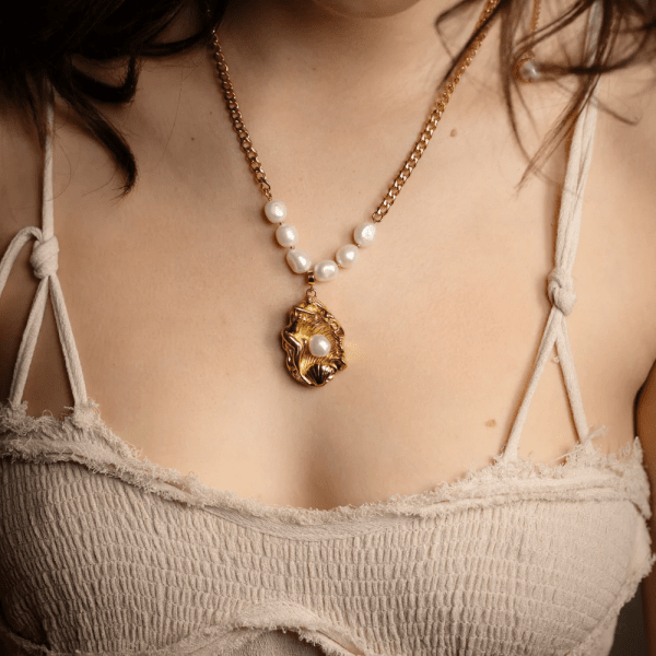 Sigrén Jewelry - Halsband La Déesse Guld