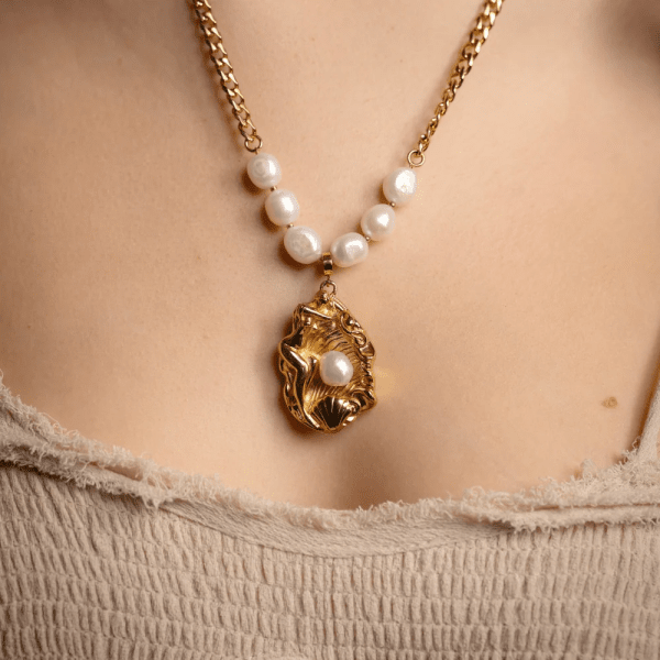 Sigrén Jewelry - Halsband La Déesse Guld