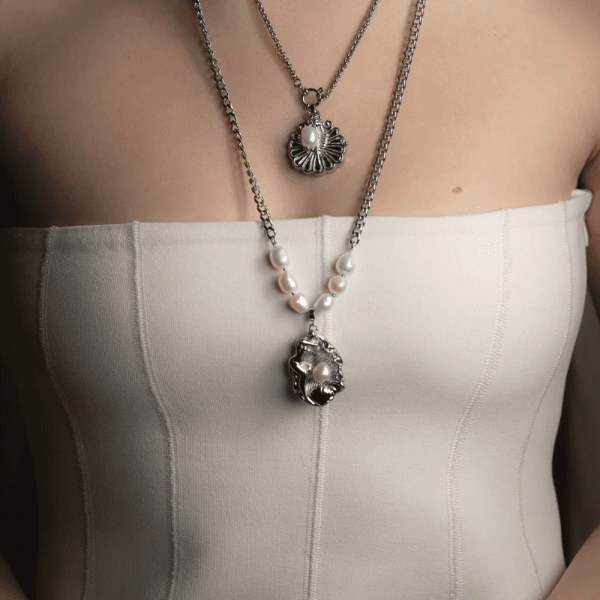 Sigrén Jewelry - Halsband La Déesse Stål