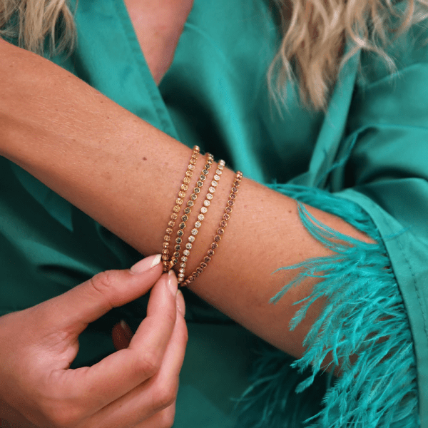 Caroline Svedbom - Armband Siri Guld Crystal