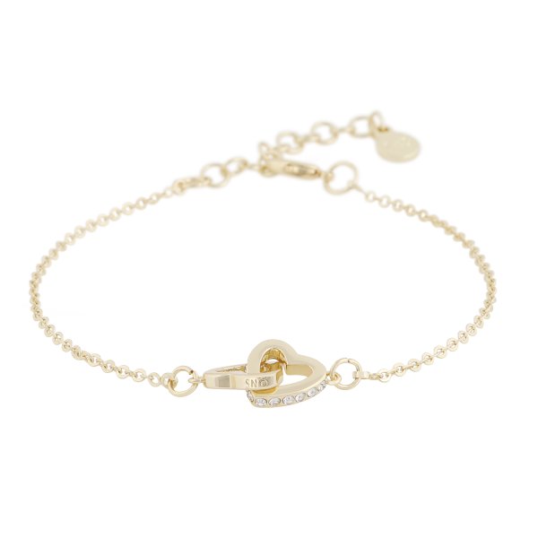 Snö of Sweden Armband Connected Heart Guld
