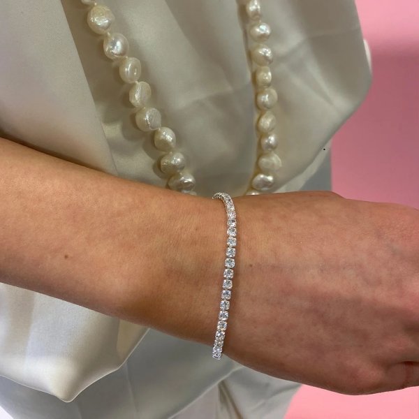 Snö of Sweden Armband Siri Stone Silver