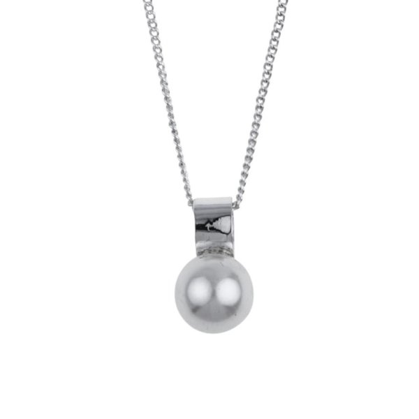 Snö of Sweden Halsband Adriana Kort Vit Silver