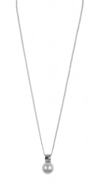 Snö of Sweden Halsband Adriana Kort Vit Silver