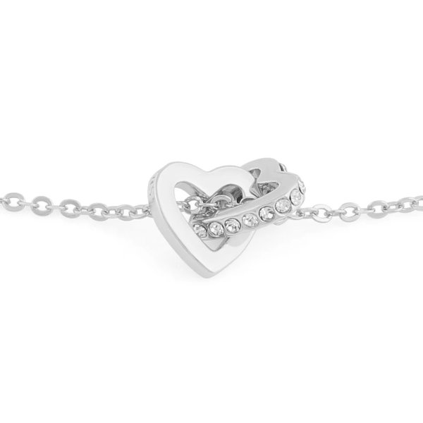 Snö of Sweden Halsband Connected Heart Silver