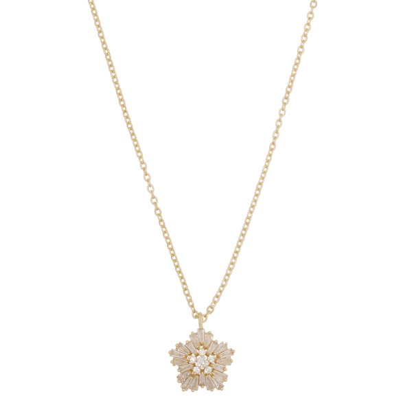 Snö of Sweden Halsband Snöflinga Guld