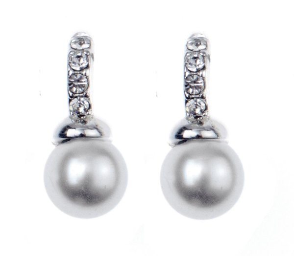 Snö of Sweden Örhängen Astrid Vit