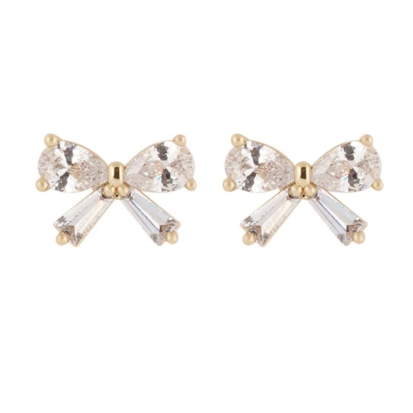 Snö of Sweden Örhängen Eira Bow Guld