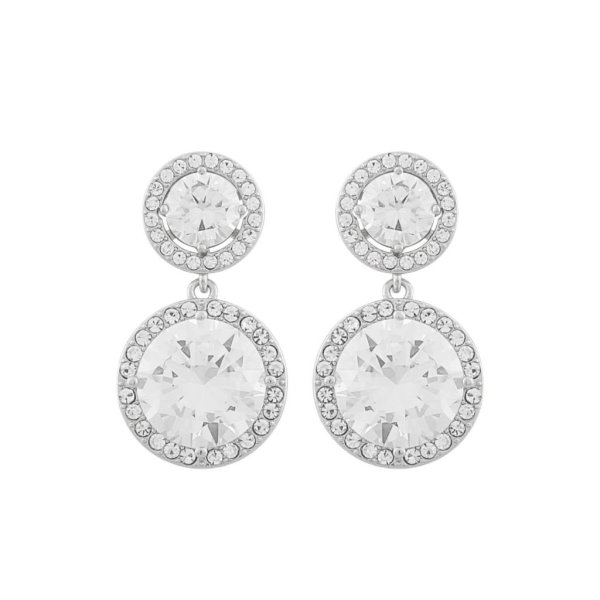 Snö of Sweden Örhängen Friday Stone 2-i-1 Silver