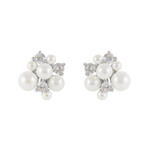 Snö of Sweden Örhängen Mayfair Irregular Silver
