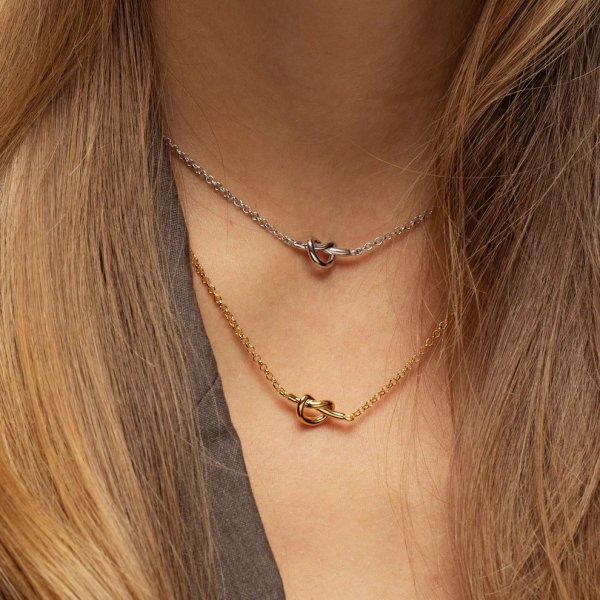 Sophie by Sophie - Halsband Knot Silver