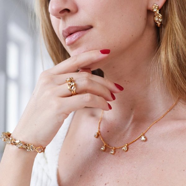 Caroline Svedbom - Halsband Estelle Guld Silk