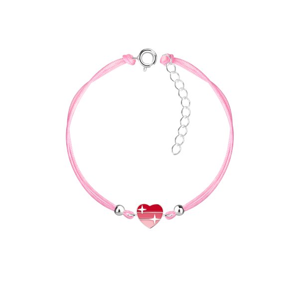 The Botilda - Armband Nylon Hjärta
